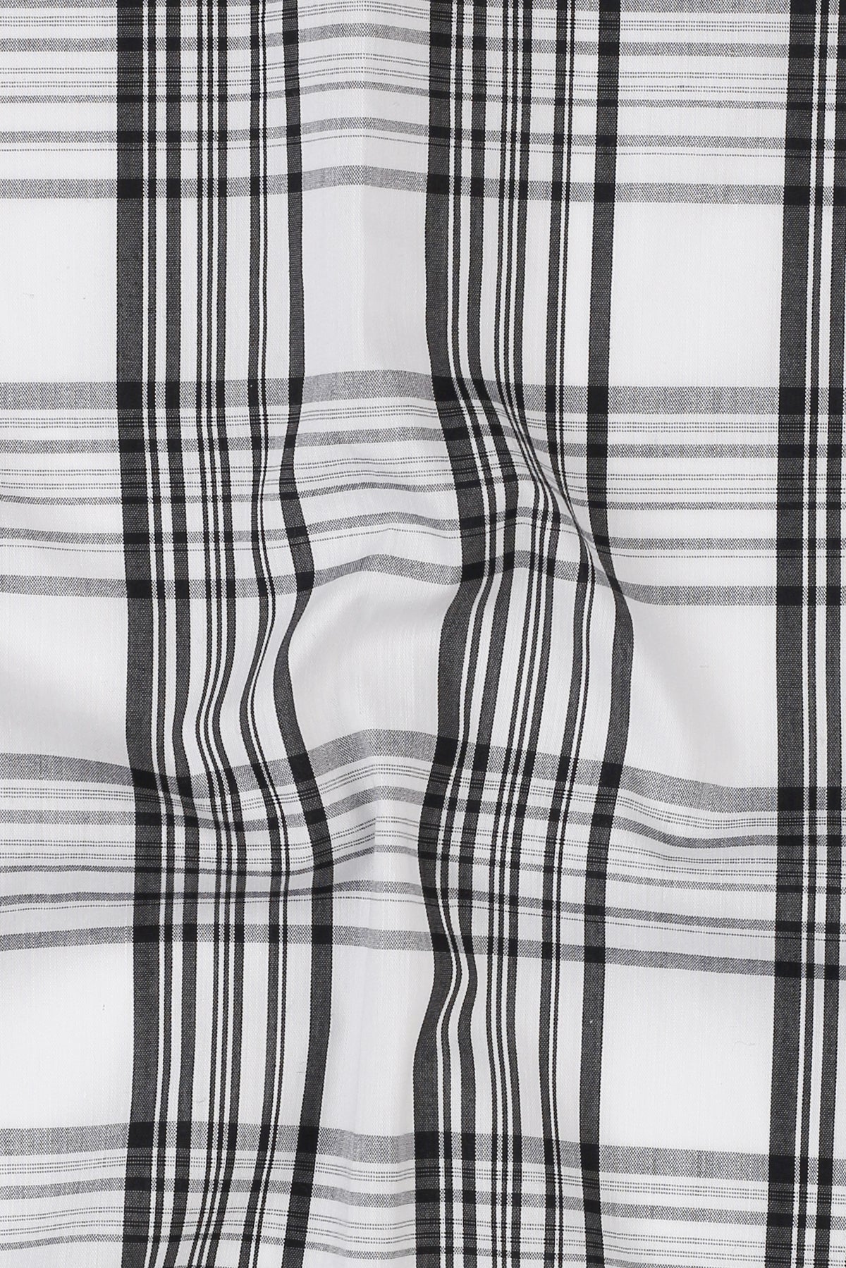 Soft Black & White Tartan Shirt