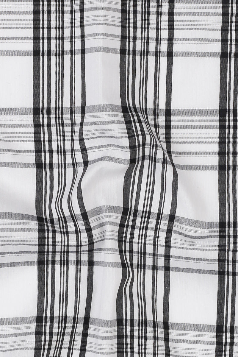 Soft Black & White Tartan
