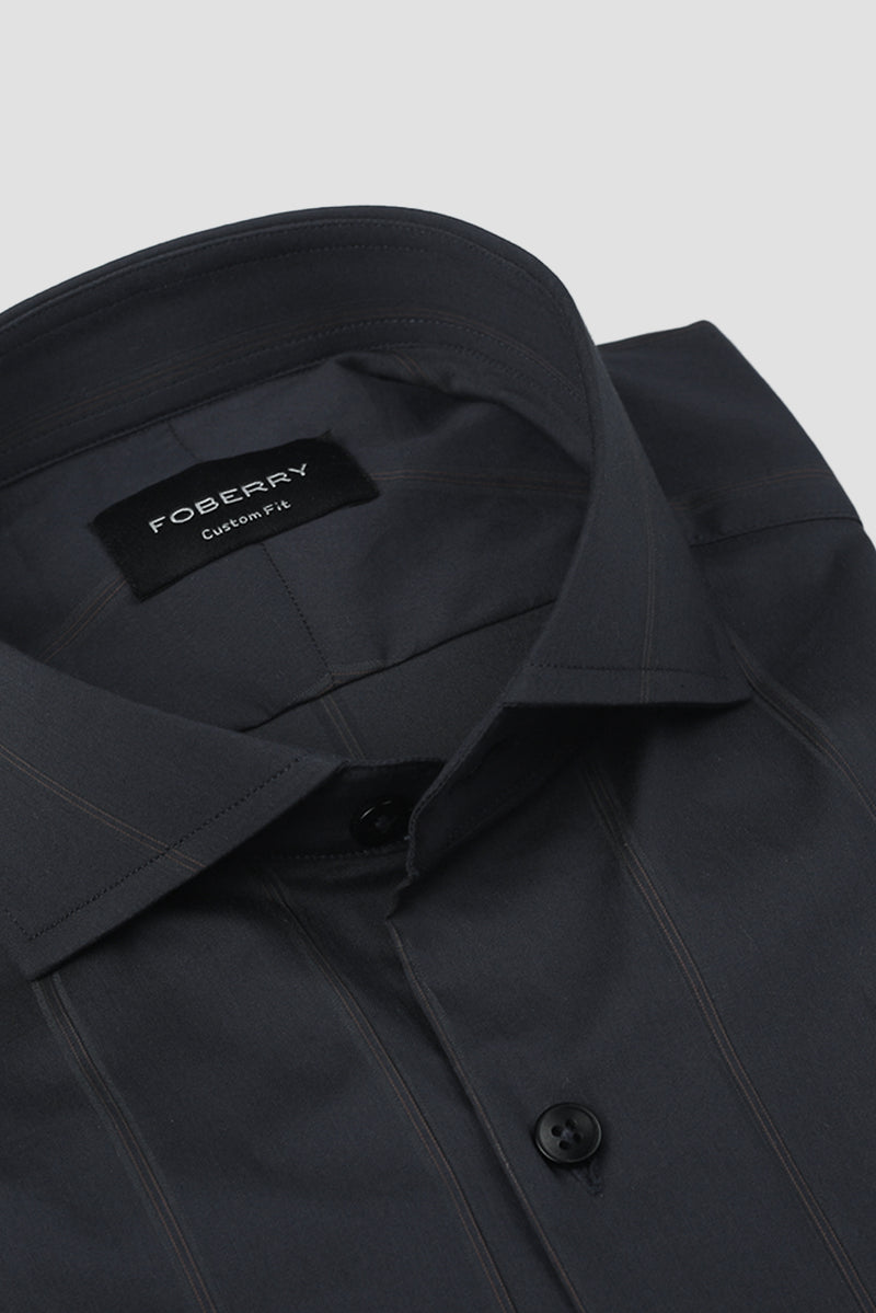 Persian Blue Dual Striped Shirt