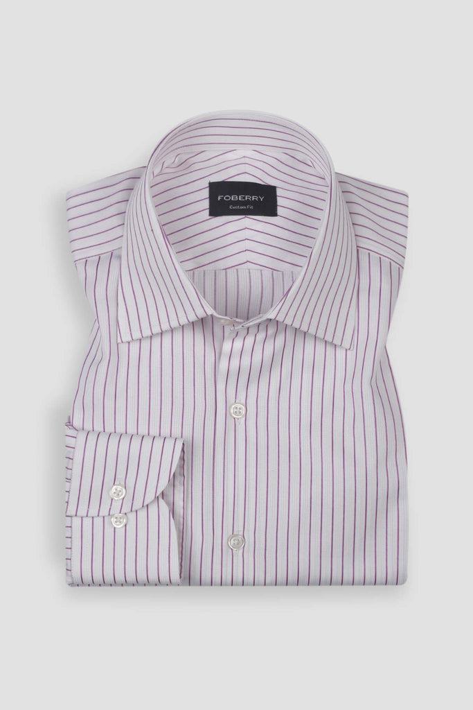 Magenta Stripe Egyptian Shirt