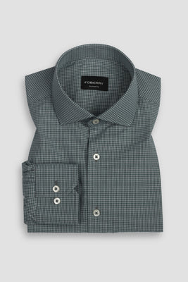 Cobalt Green Plaid Shirt