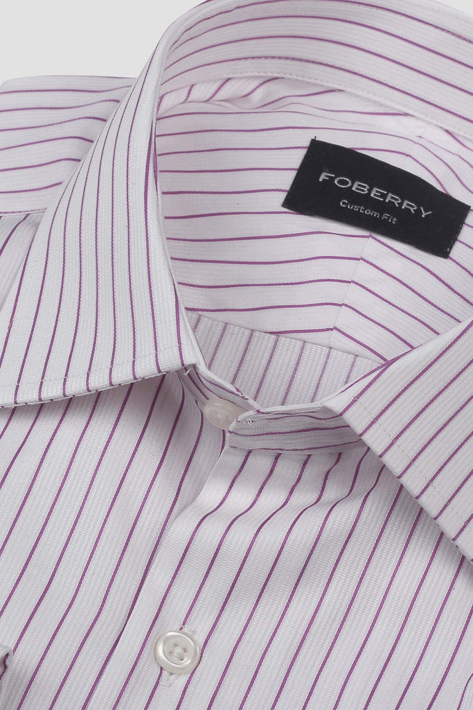Magenta Stripe Egyptian Shirt