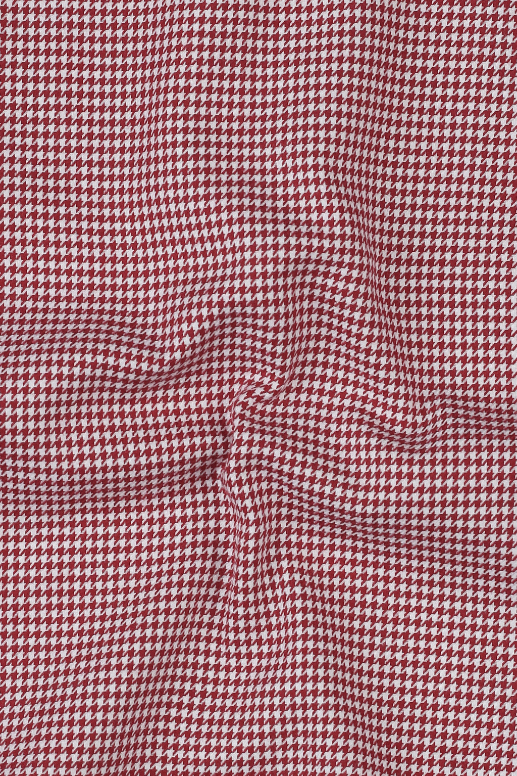 Soft Maroon Houndstooth Shirt