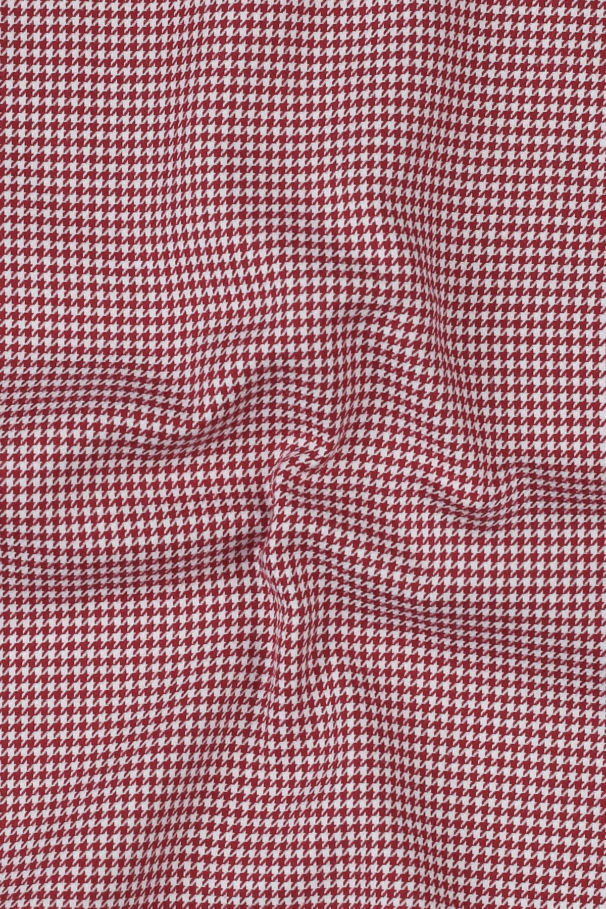 Soft Maroon Houndstooth Shirt