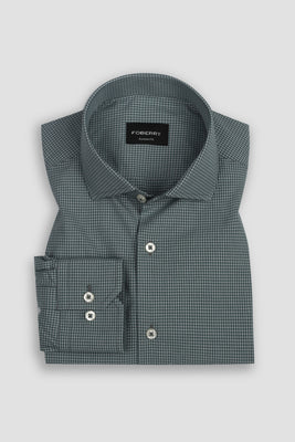 Cobalt Green Plaid Shirt