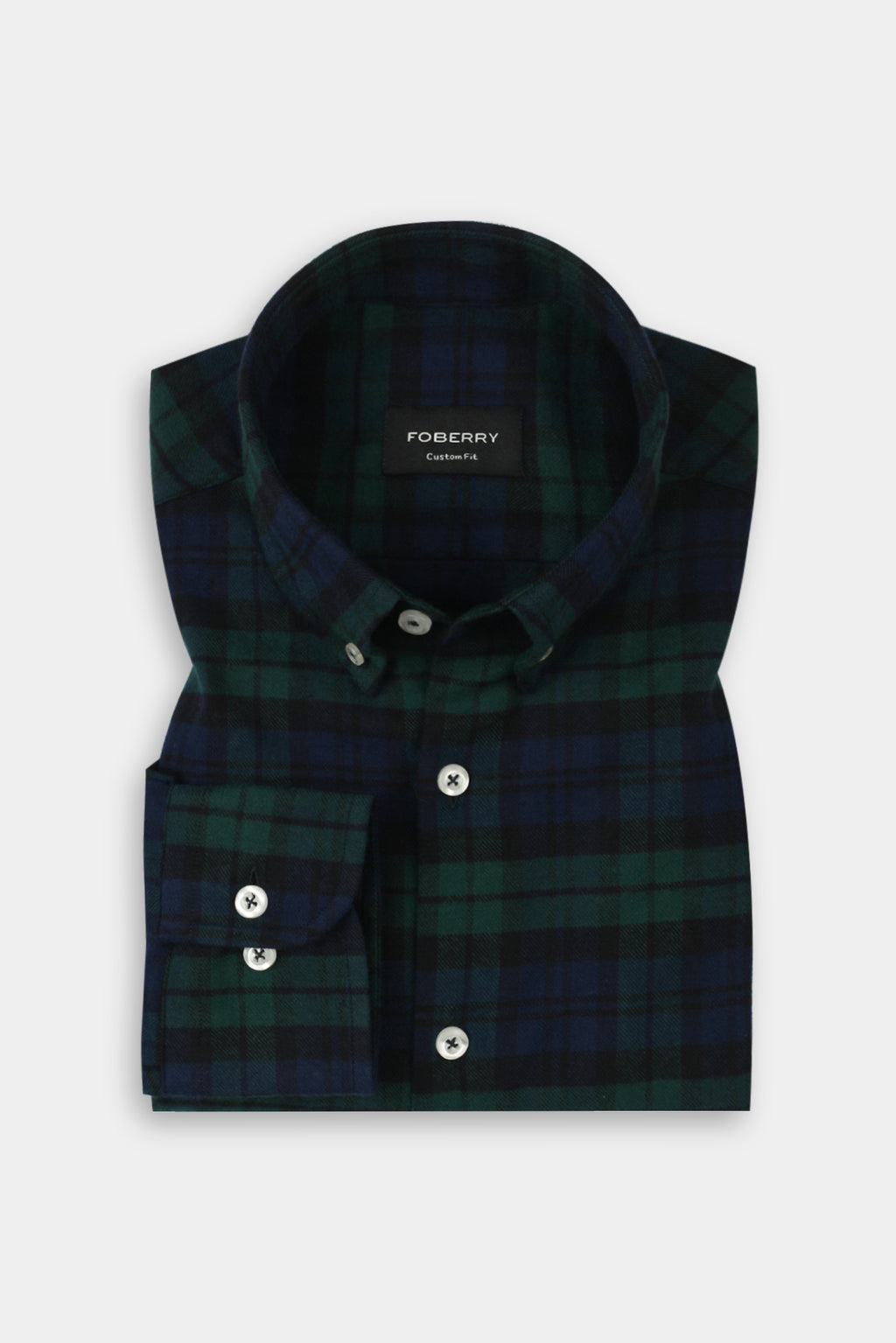 Soft Forrest Green Tartan Winter Flannel Shirt