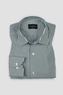 Soft Faded Green Candy Stripes Shirt