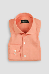 Blushing Peach Linen Shirt