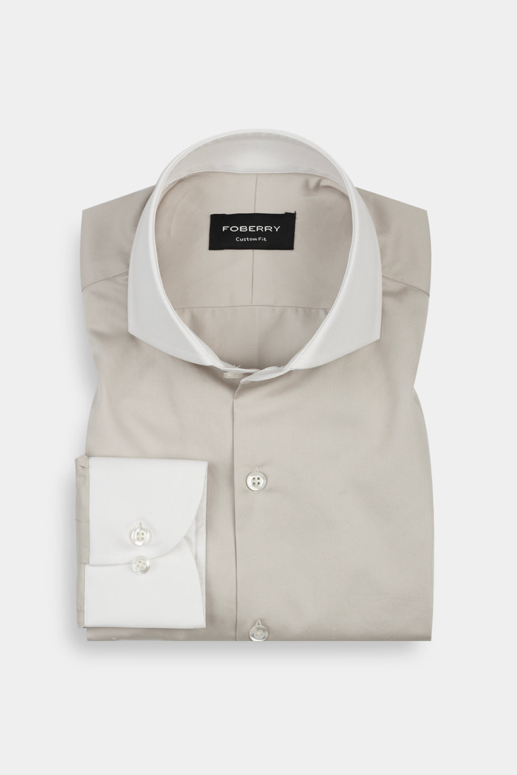Light Beige Egyptian Poplin Shirt