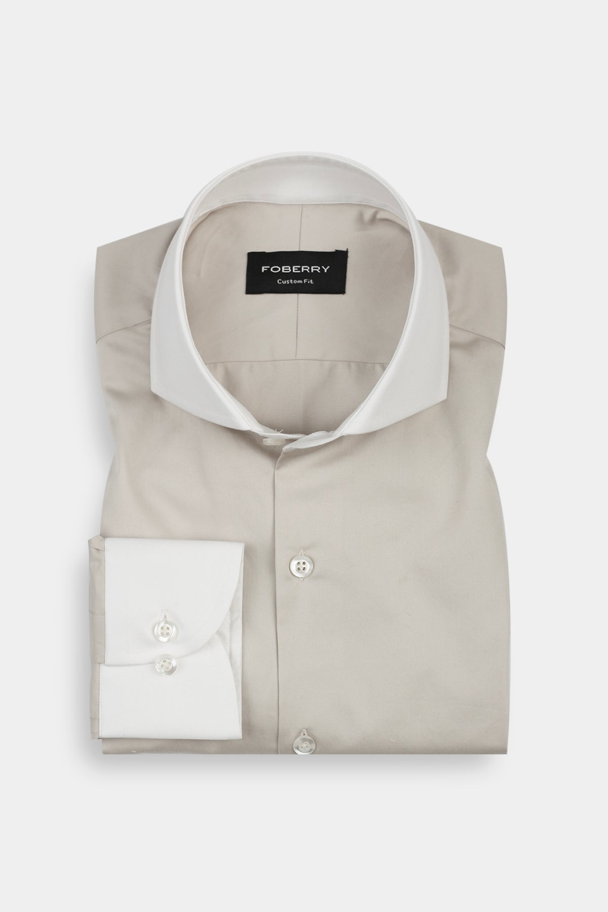 Light Beige Egyptian Poplin Shirt