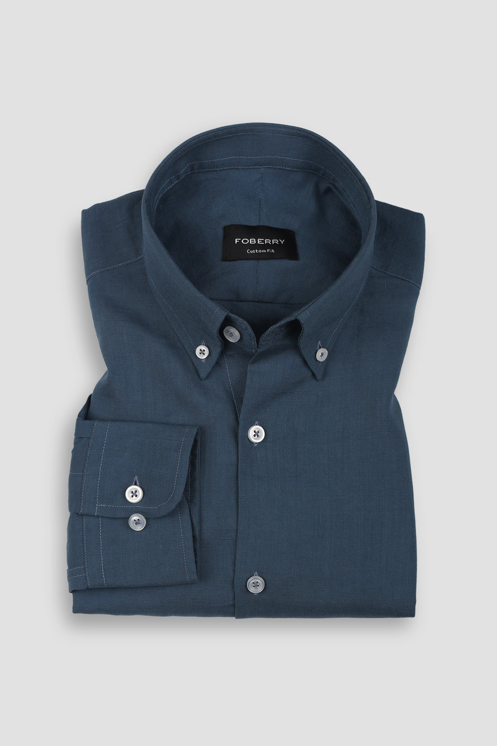 Persian Blue EU Linen Shirt