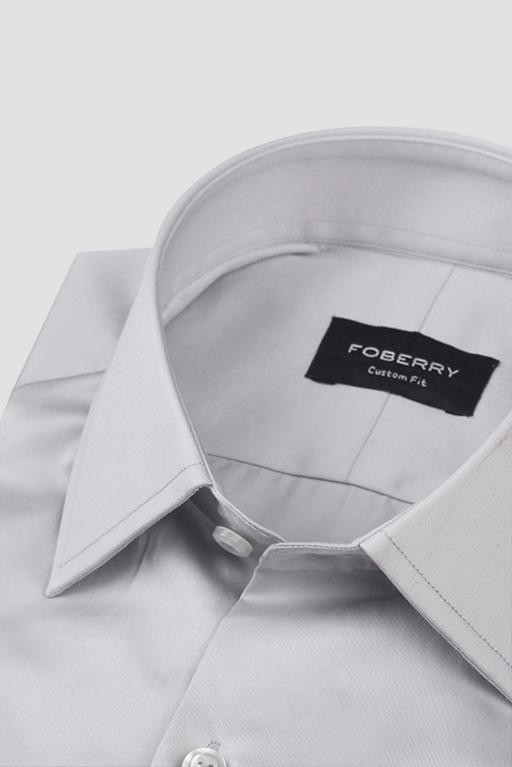 Platinum Grey Egyptian Poplin Shirt