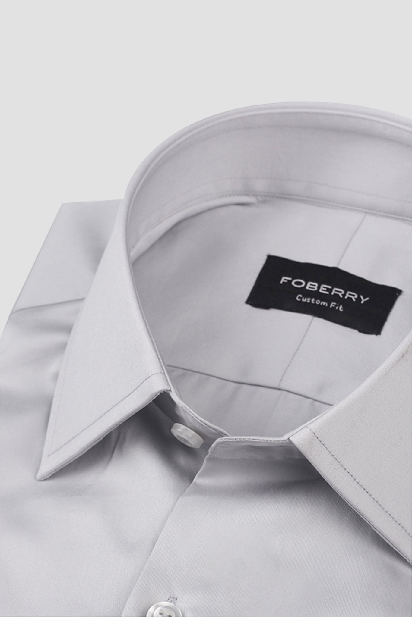Platinum Grey Egyptian Poplin Shirt