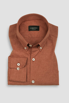 Sienna Brown Linen Shirt