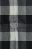 Soft Black & White Windowpane Winter Flannel