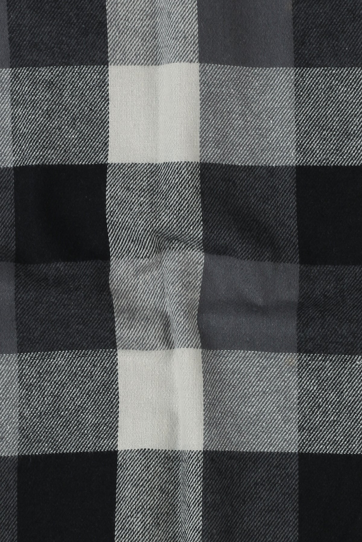Soft Black & White Windowpane Winter Flannel