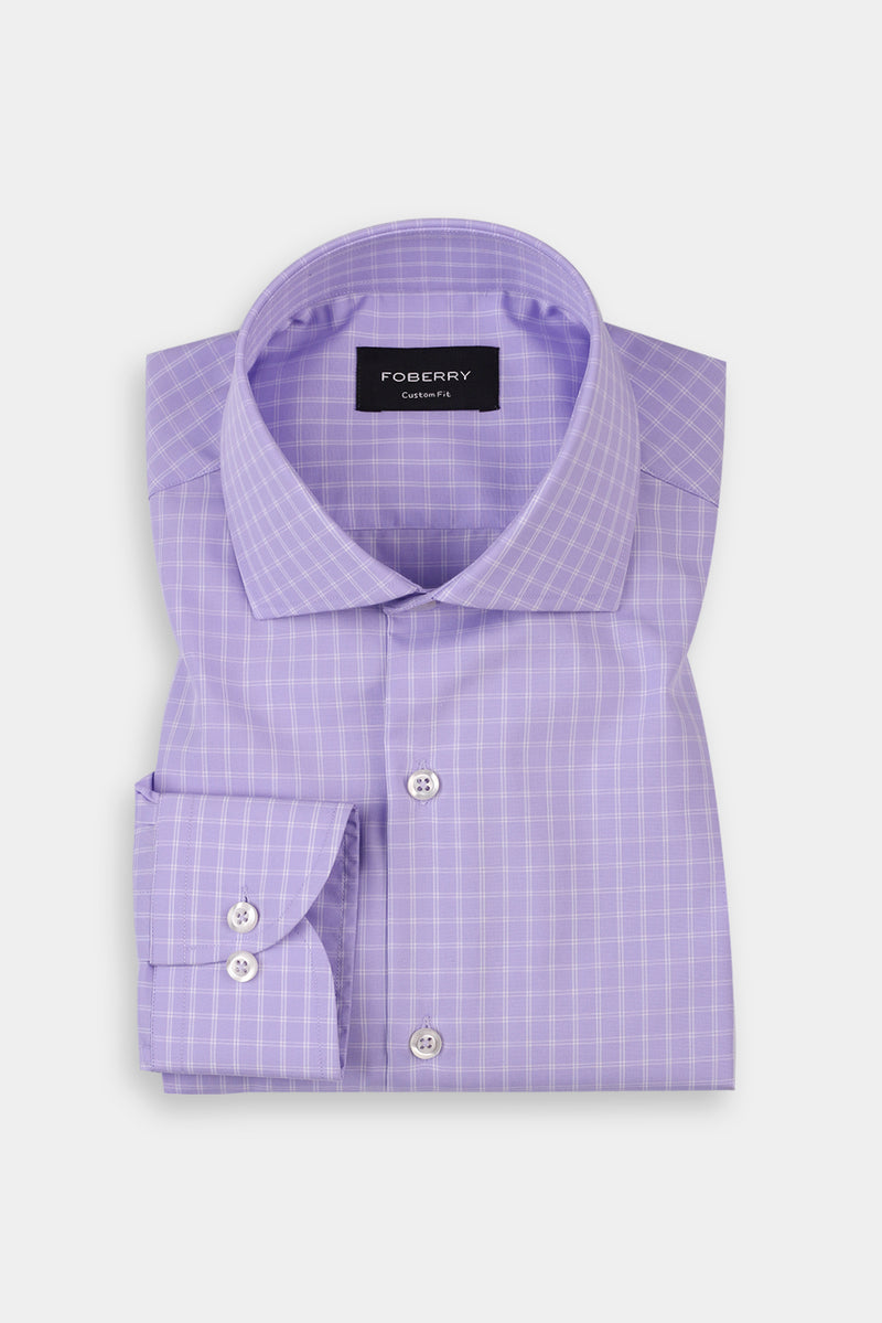 Lilac Grid Shirt