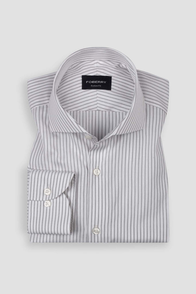 Black Egyptian Pinstripe Shirt