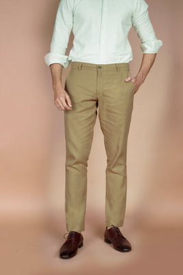 Tan Linen Trousers - Foberry Pakistan