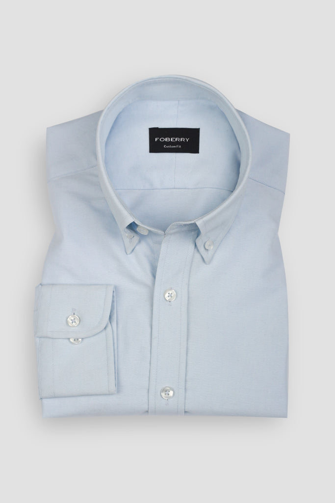 Crisp Ice Blue Oxford Shirt