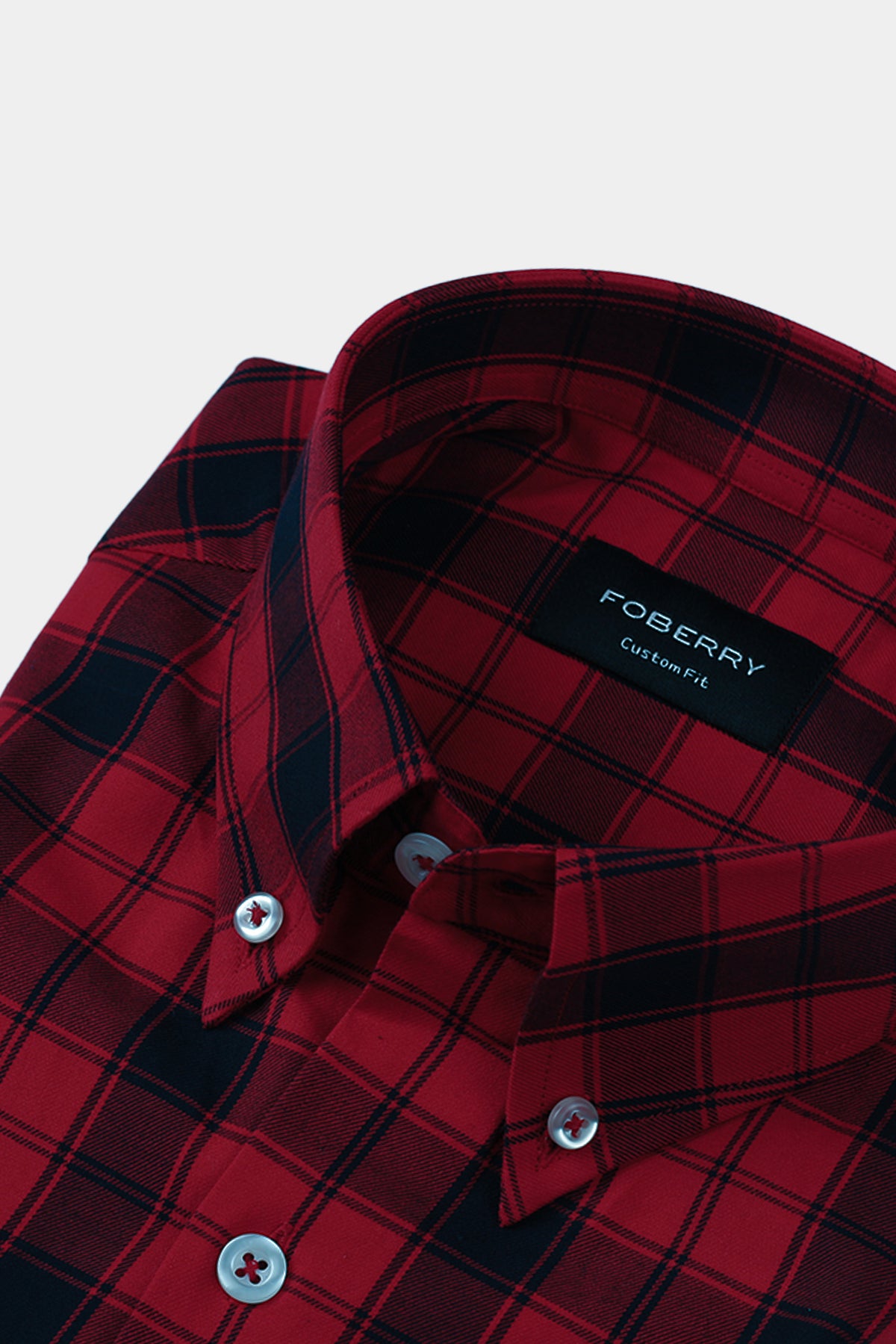 Soft Maroon Red Tartan Winter Flannel Shirt