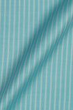 Aqua Blue Egyptian Twill Striped