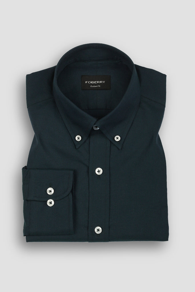 Dark Bottle Green Oxford Shirt
