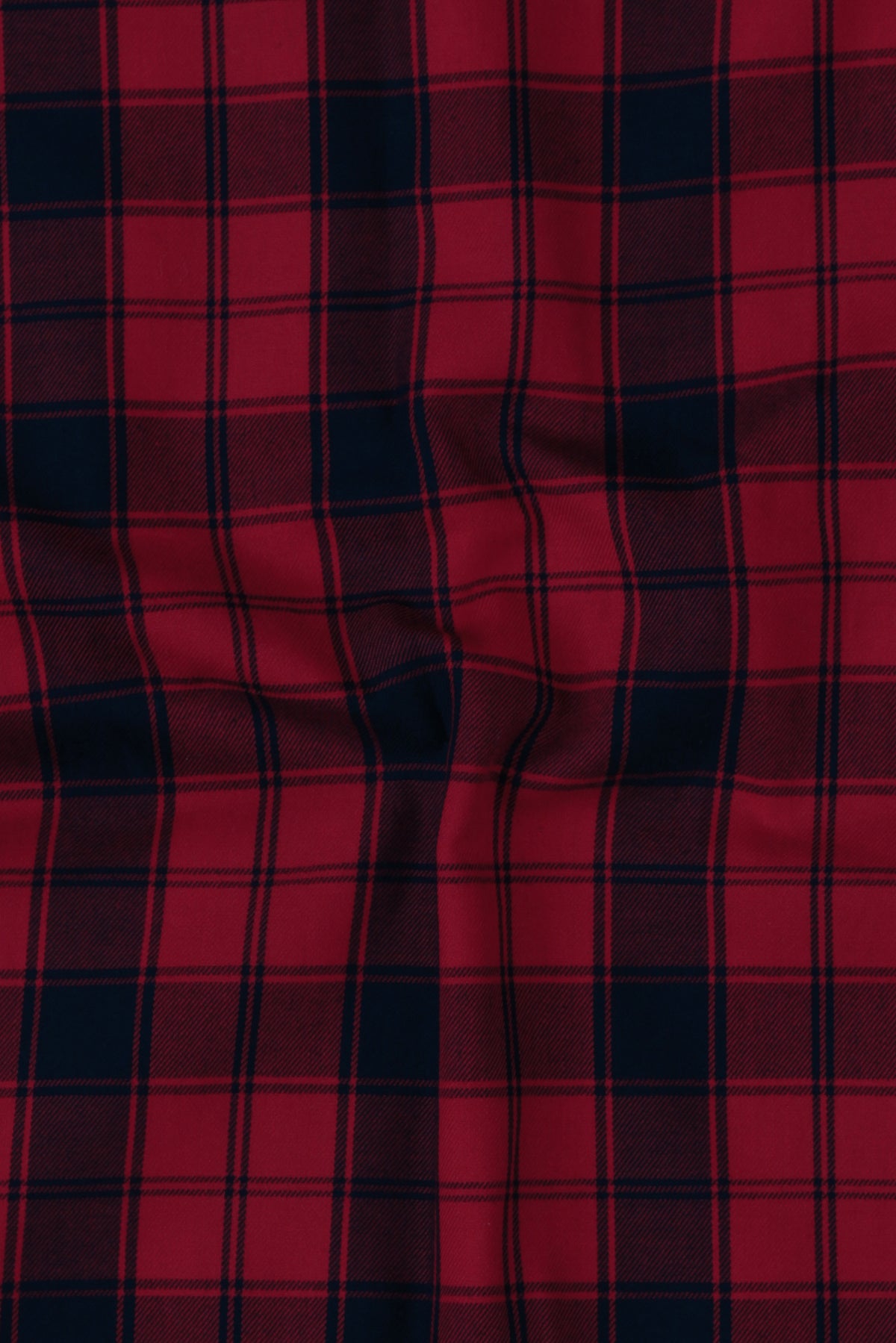 Soft Maroon Red Tartan Winter Flannel Shirt