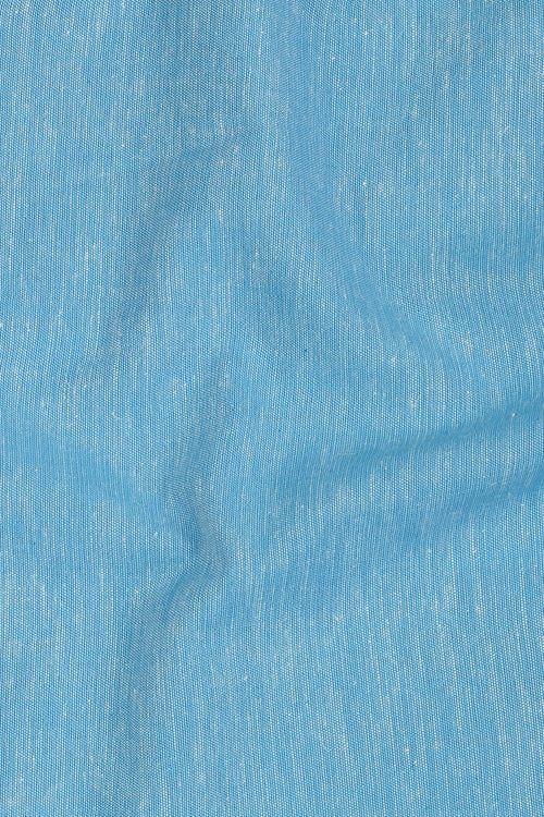 Aqua Blue Linen