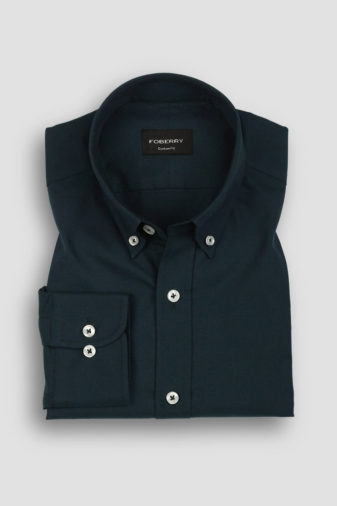 Dark Bottle Green Oxford Shirt