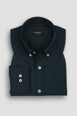 Dark Bottle Green Oxford Shirt
