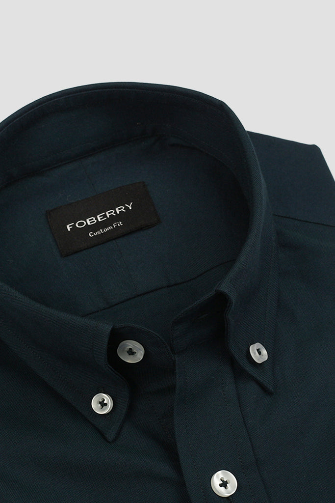 Dark Bottle Green Oxford Shirt