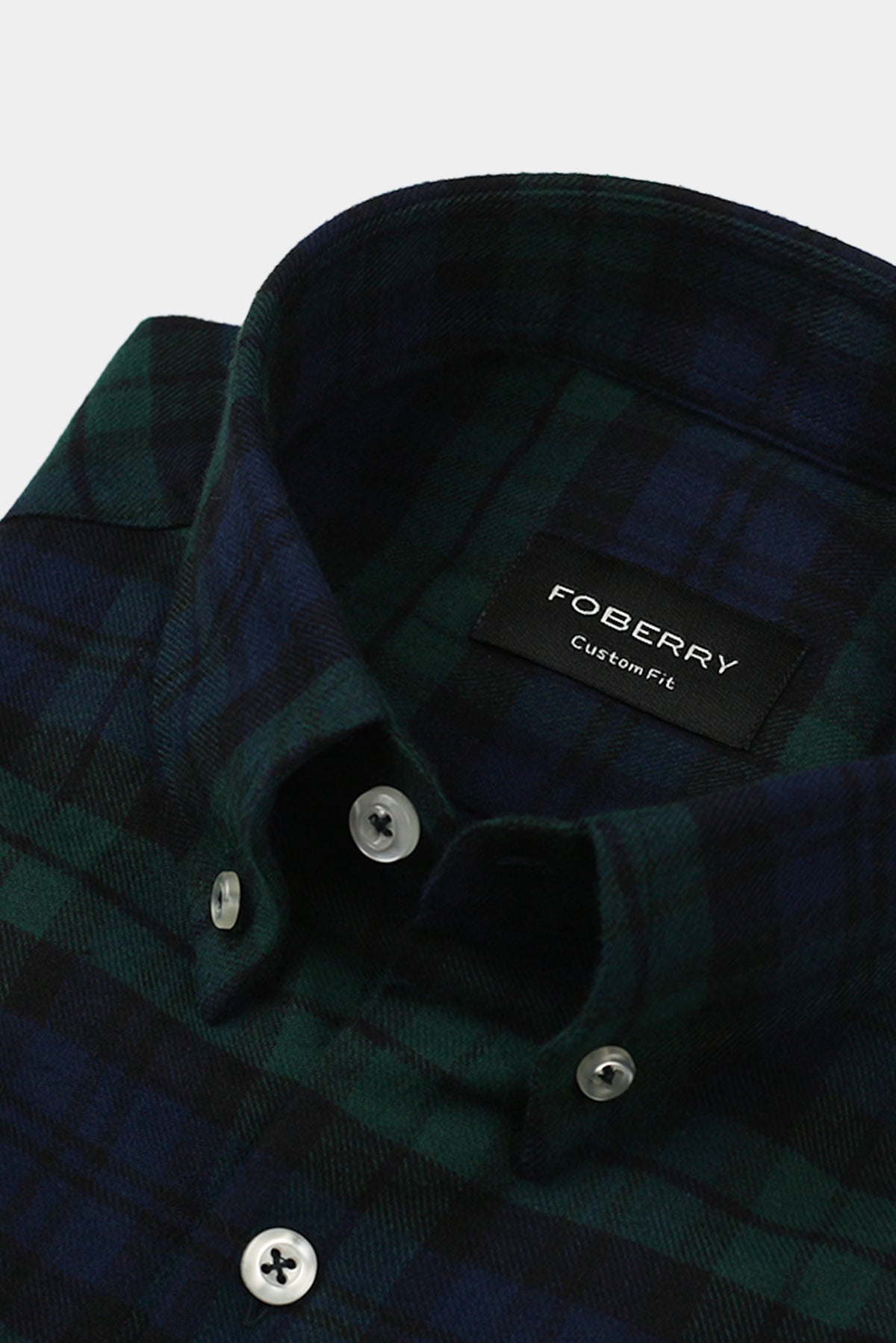 Soft Forrest Green Tartan Winter Flannel Shirt