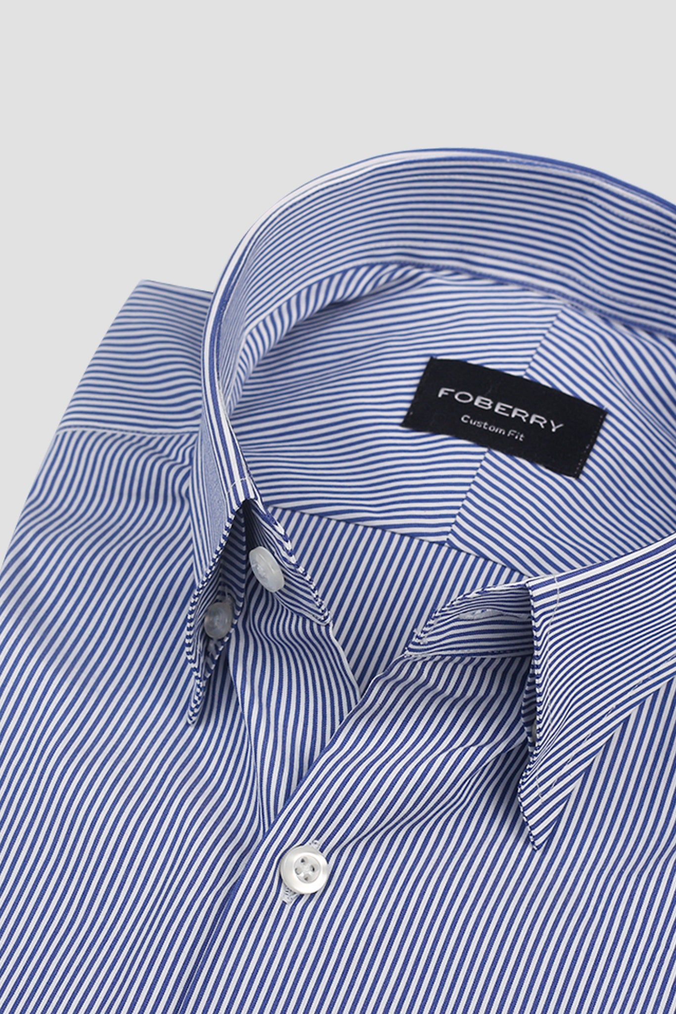 Soft Ink Blue Pencil Striped Shirt