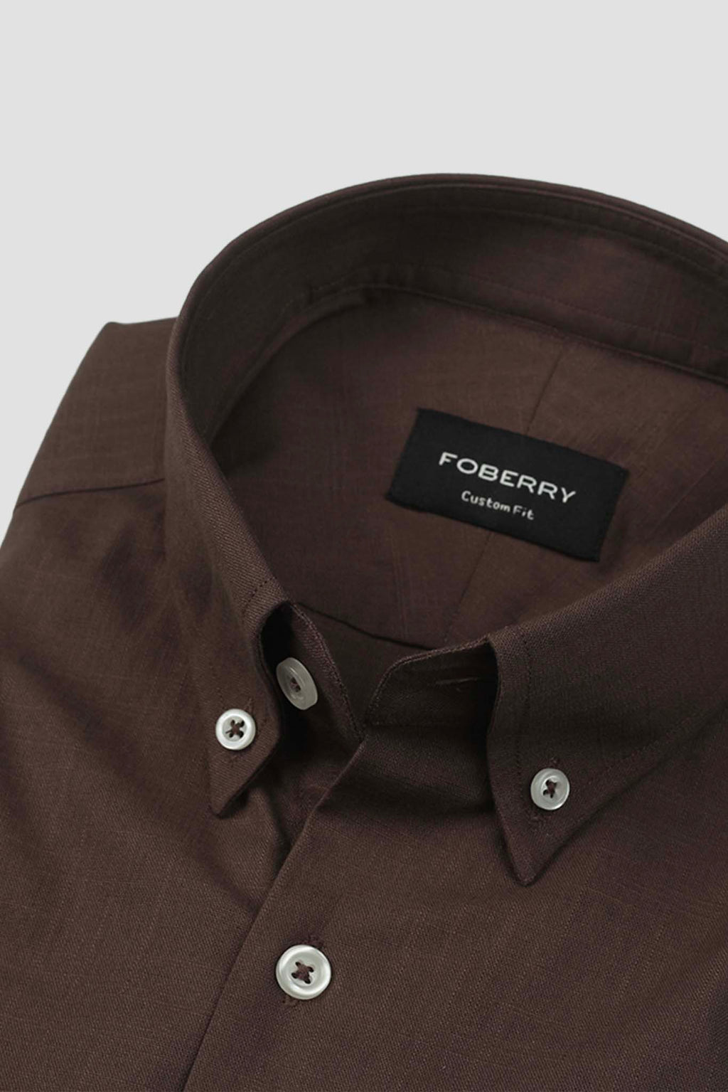 Soft Syrup Brown Irish Linen Shirt