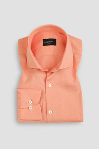 Blushing Peach Linen Shirt