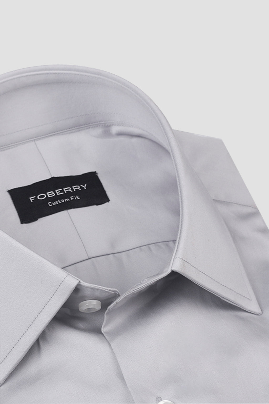 Platinum Grey Egyptian Poplin Shirt