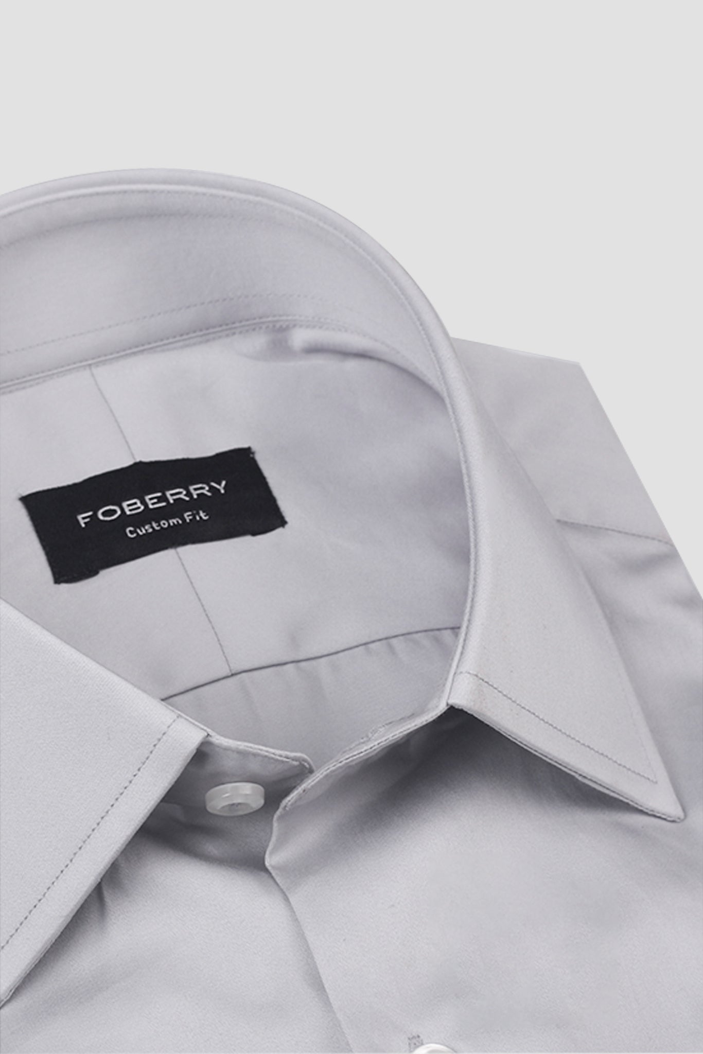 Platinum Grey Egyptian Poplin Shirt