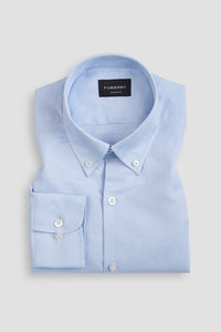 Soft Baby Blue Italian Linen Shirt