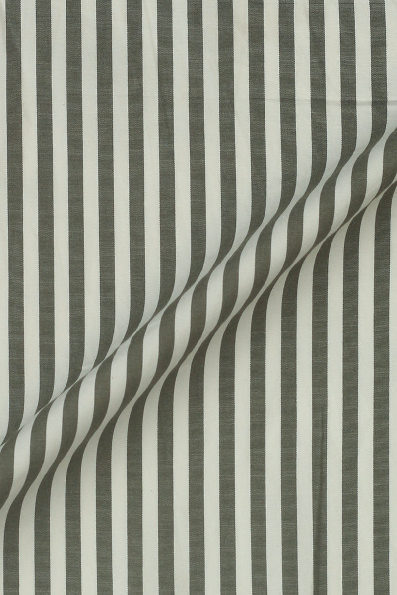 Olive Green Bengal Striped Shirt