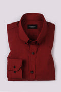 Maroon Micro Gingham Shirt - Foberry Pakistan
