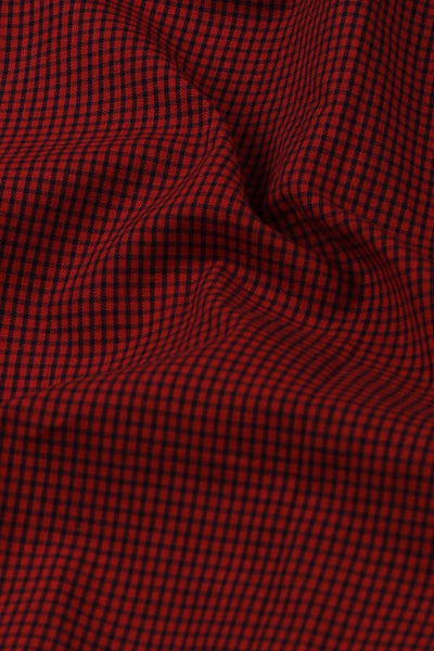 Maroon Micro Gingham