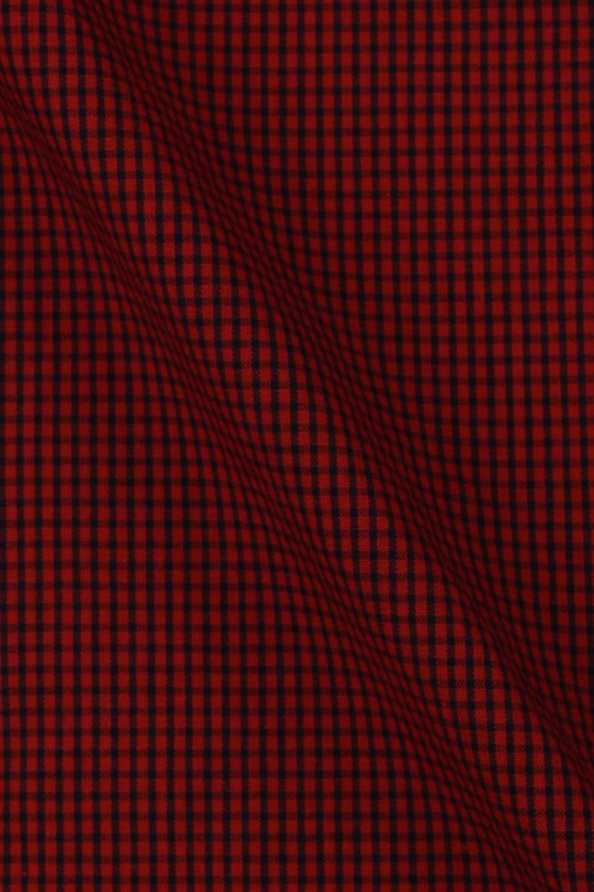 Maroon Micro Gingham - Foberry Pakistan