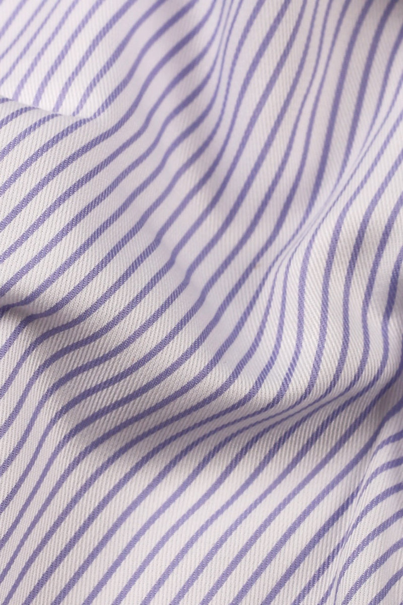 Lavender Pencil Striped - Foberry Pakistan