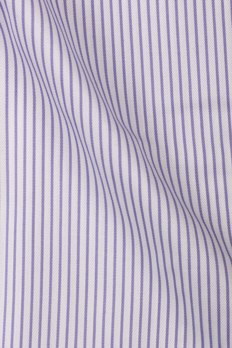 Lavender Pencil Striped - Foberry Pakistan