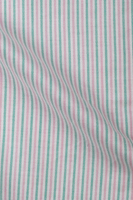 Green Pink Balanced Stripes - Foberry Pakistan