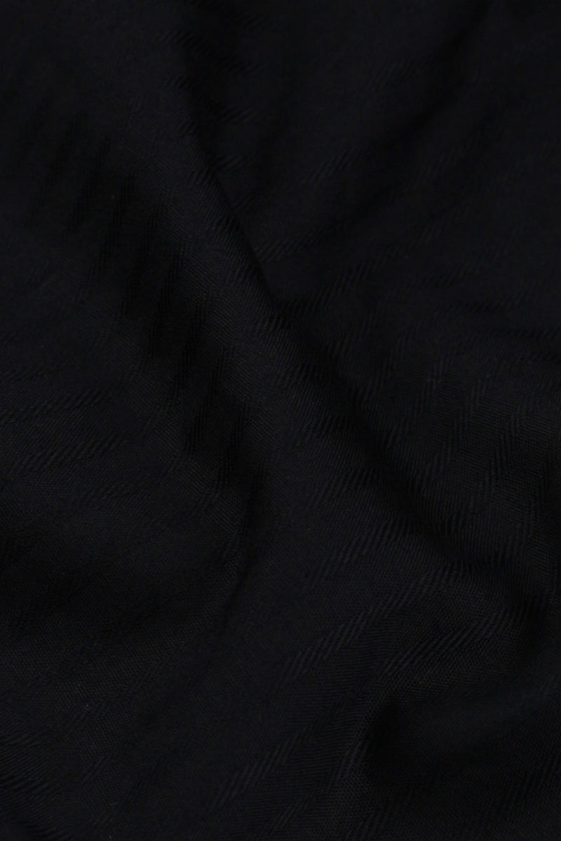 Black Twill Striped Shirt - Foberry Pakistan