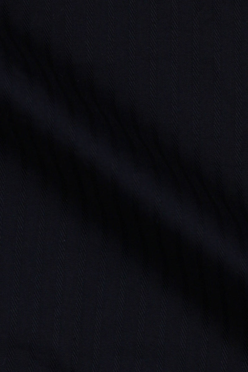 Black Twill Striped Shirt - Foberry Pakistan