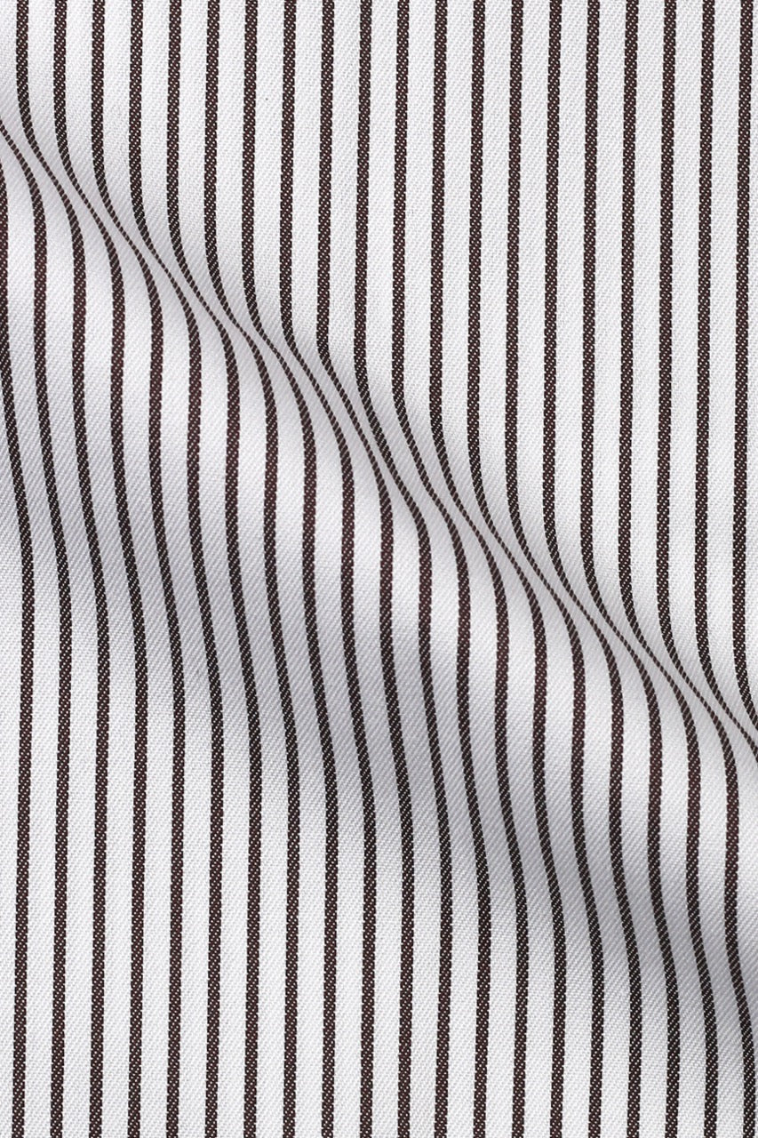 Brown Awning Striped Shirt - Foberry Pakistan