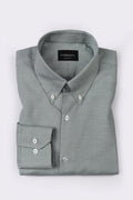 Fresh Green Weave Structured Shirt - Foberry Pakistan